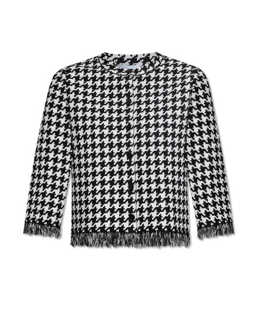 McQueen Black Patterned Cardigan