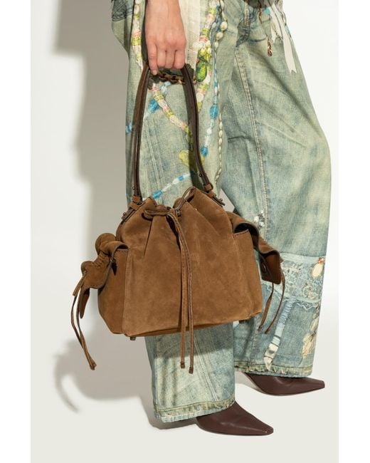 Acne Brown Shoulder Bag