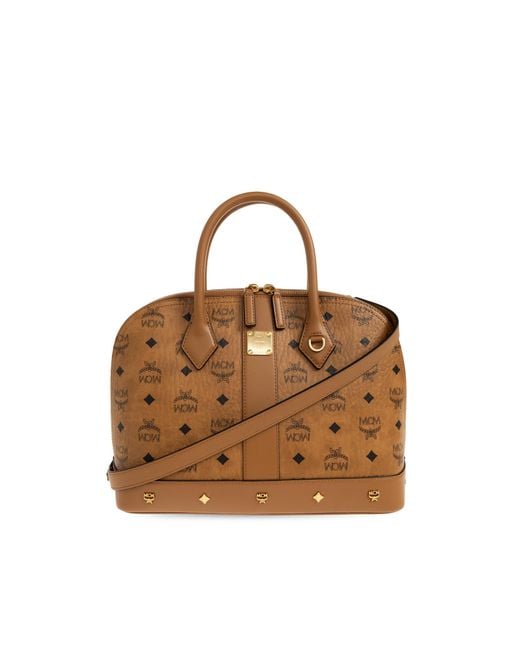 MCM Brown "Pina Medium" Bag