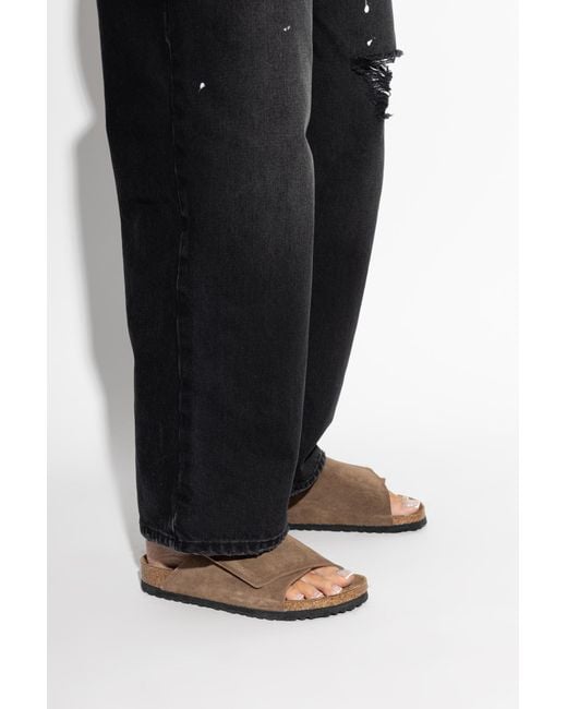 Birkenstock Brown 'Solana Vl' Slides for men