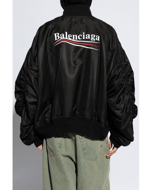 Balenciaga Black Bomber Jacket, for men