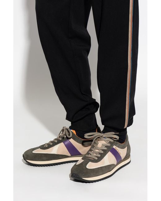 Paul Smith Brown Sports Shoes With Logo for men