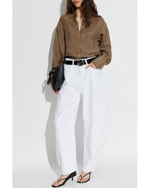 Rohe Brown Check Patterned Shirt