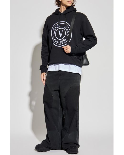 Versace Jeans Couture Black Hoodie for men
