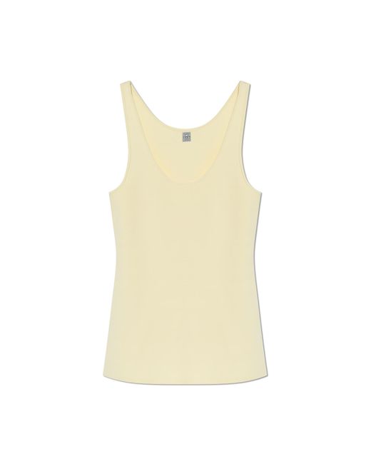 Totême  Natural Top With A Round Neckline