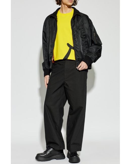 Moschino Black Cargo Trousers for men