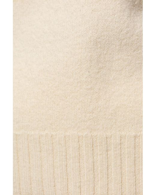 Jil Sander Natural Wool Sweater