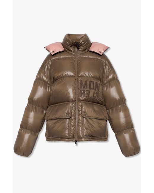 Moncler Green 'abbaye' Down Jacket