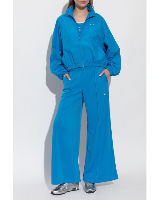 Nike Blue Jacket With Logo