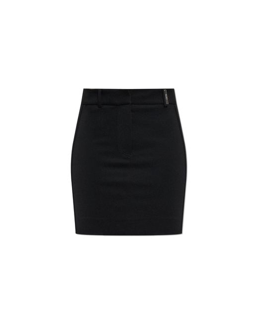 The Attico Black Short Skirt