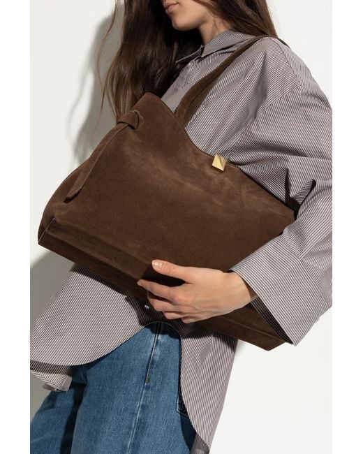 Yuzefi Brown Shopper Bag 'Gyoza'