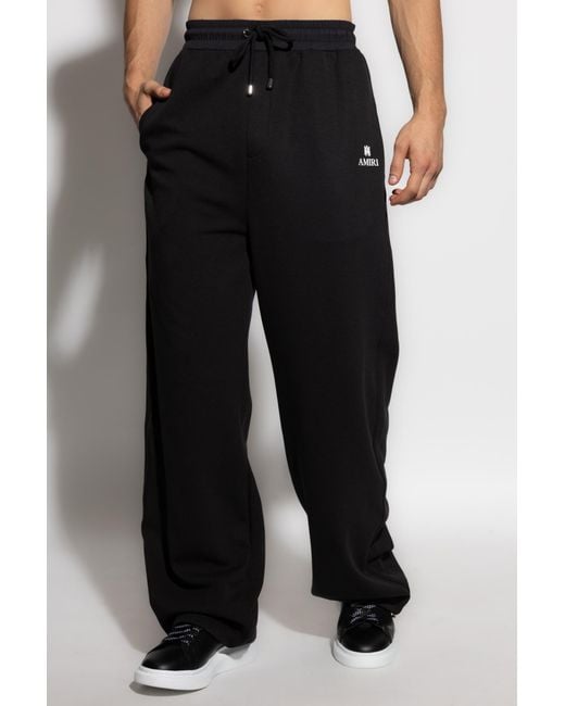 Amiri Black Sweatshirt With Stand-Up Collar for men