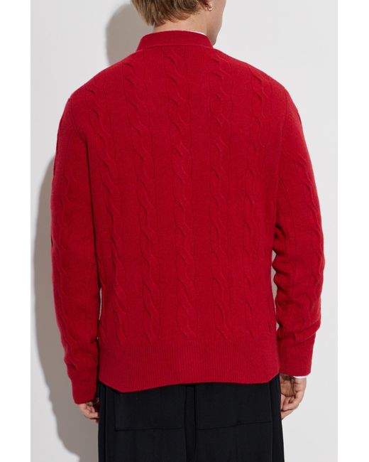 AMI Red Corduroy Jacket for men