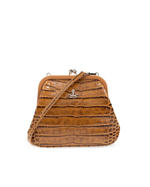 Vivienne Westwood Brown 'vivienne's' Handbag,