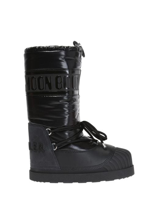 Moncler X Moon Boot in Black - Lyst