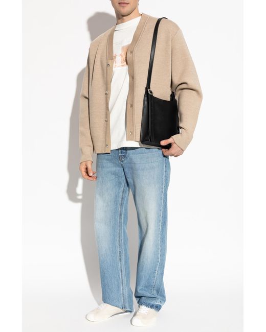 Jacquemus Natural Wool Cardigan for men