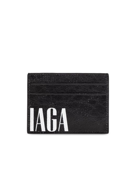 Balenciaga Black Card Case for men