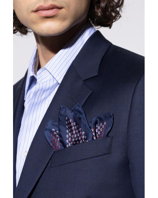 Ferragamo Purple Silk Pocket Square for men