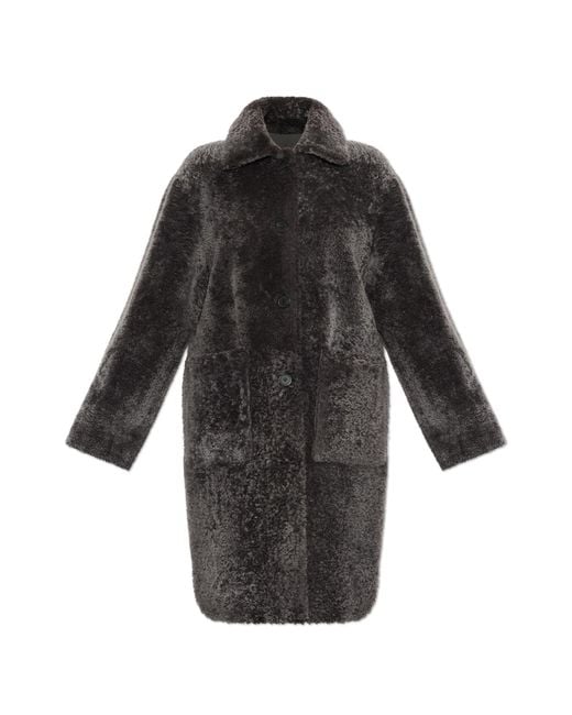Arma Black Reversible Sheepskin Coat 'Zoey'
