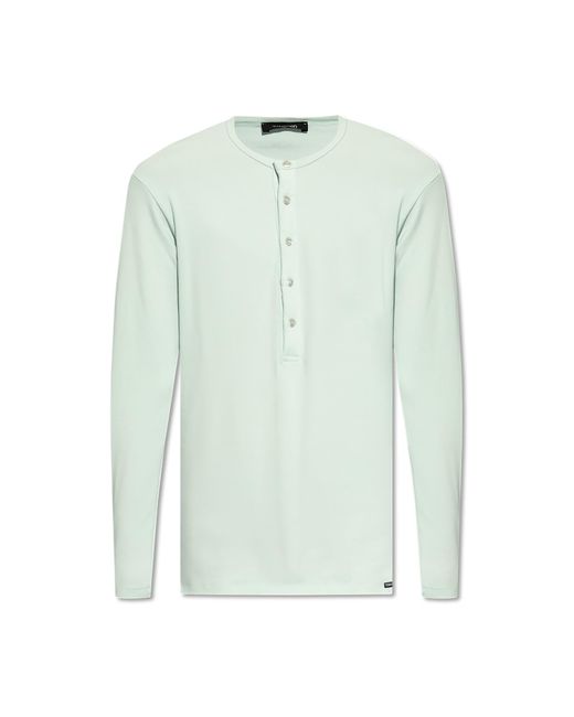Tom Ford Green Cotton Pajama Top, for men