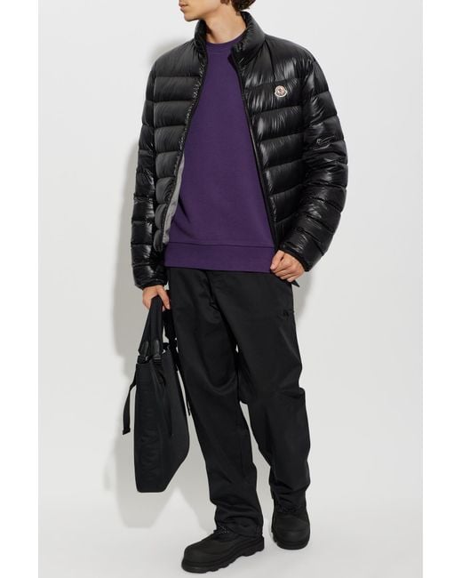 Moncler Purple Sweatshirt With Patch for men
