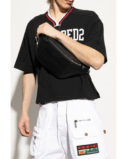 DSquared² Black Waist Bag for men
