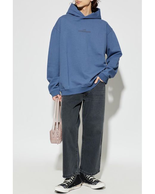 Maison Margiela Blue 'Oversize' Sweatshirt for men