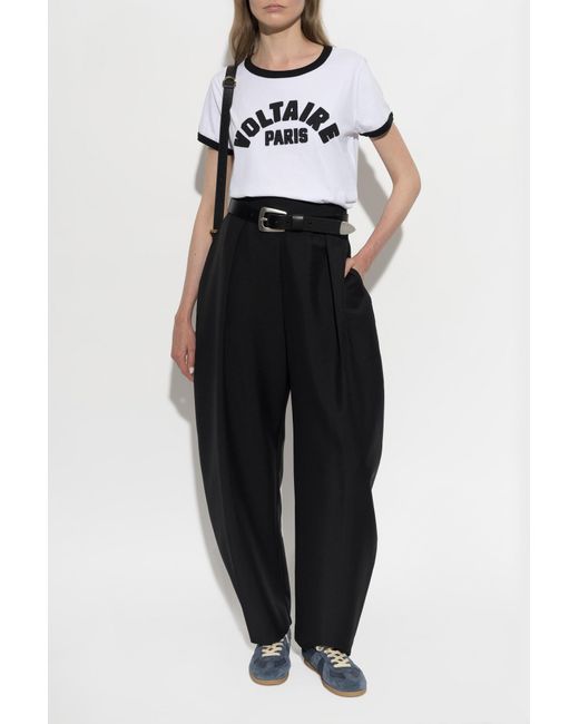 Zadig & Voltaire White T-Shirt 'Alys'