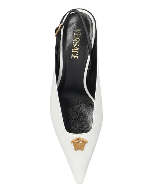 Versace White Heeled Shoes
