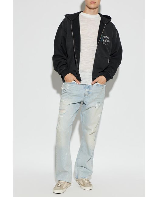 Represent Blue Jeans With A Vintage Effect for men