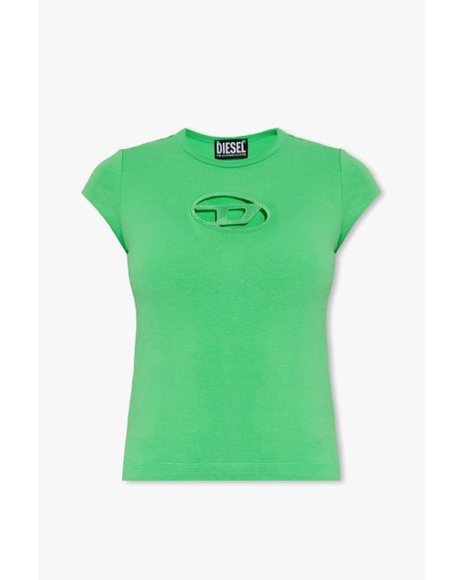 関税込【DIESEL】Diegos K40 short sleeve T-shirt★Green★ロゴ 楽天市場】ディーゼル メンズ クルーネック Tシャツ T-DIEGOS
