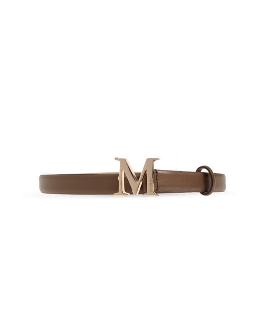 Max Mara White Leather Belt