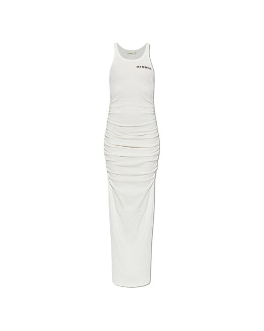 M I S B H V White Dress With Logo