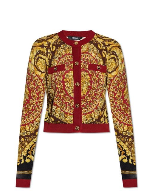 Versace Multicolor Silk Cardigan