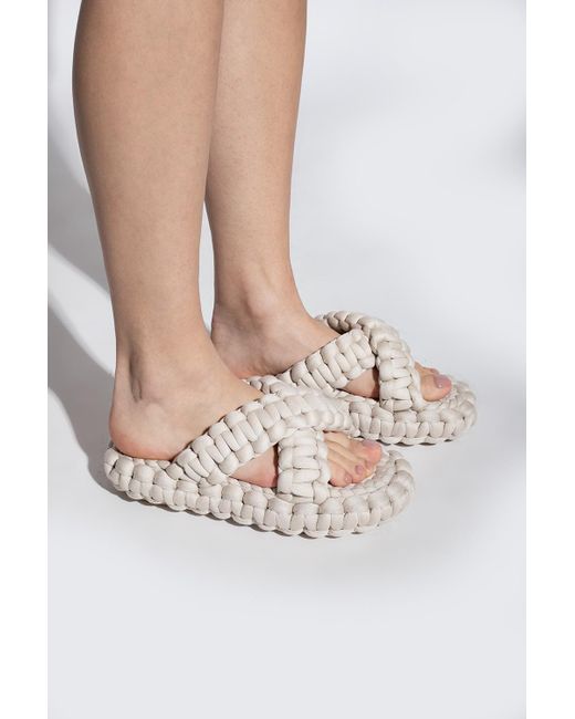 ChloÃ© 'kamy' Slides in Grey (Gray) - Lyst