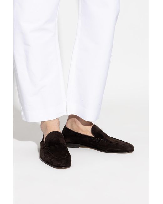 Bally Black 'Elios' Suede Loafers for men