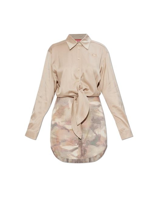 DIESEL Natural 'D-Elta-Mini' Dress