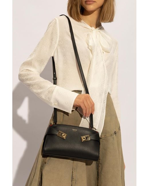 Ferragamo Black Hug Shoulder Bag