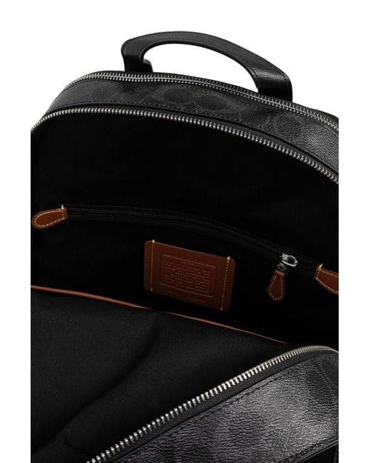 COACH Black "Wade" Backpack for men