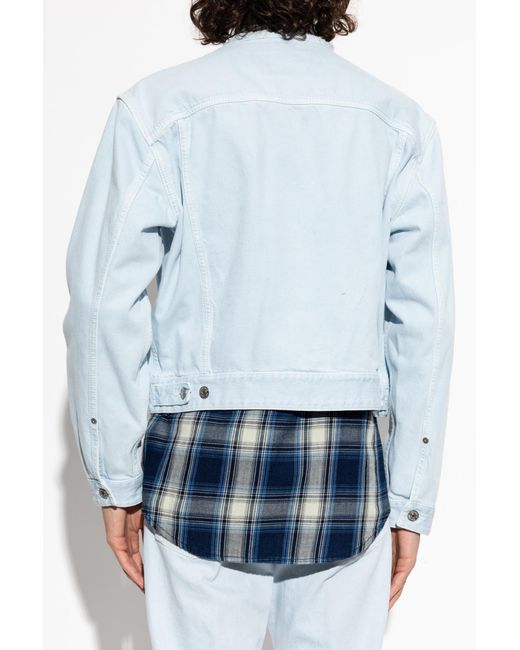 DSquared² Blue Denim Jacket With Pockets for men