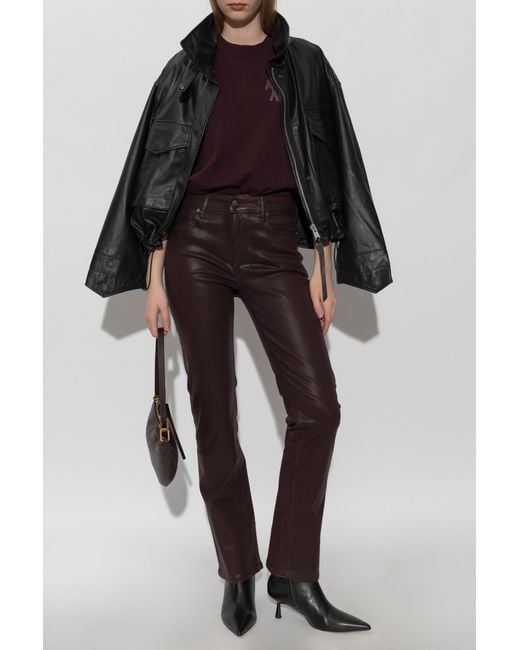 AllSaints Black 'Clay' Leather Jacket