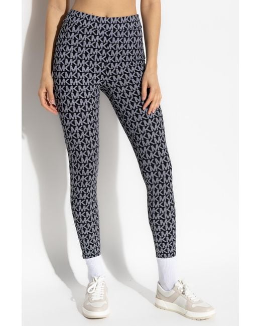 MICHAEL Michael Kors Blue Monogram Leggings
