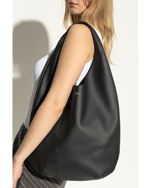 A.P.C. Black Shoulder Bag 'Neige'