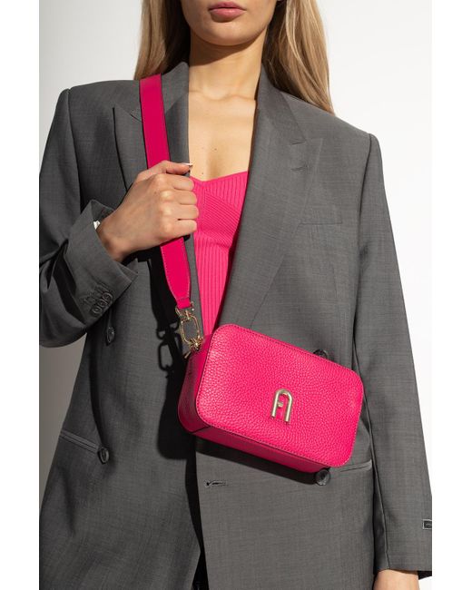 Furla Leather 'primula Mini' Shoulder Bag in Pink | Lyst