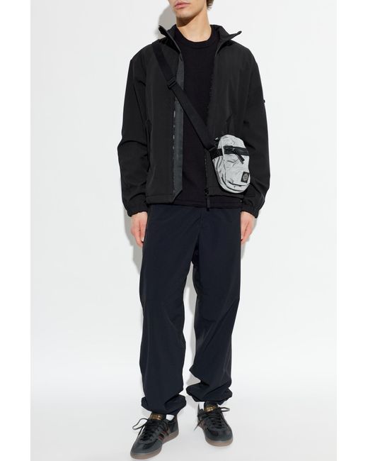 Stone Island Blue Sweater With Logo Patch for men