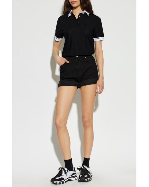 Dolce & Gabbana Black Polo With Logo