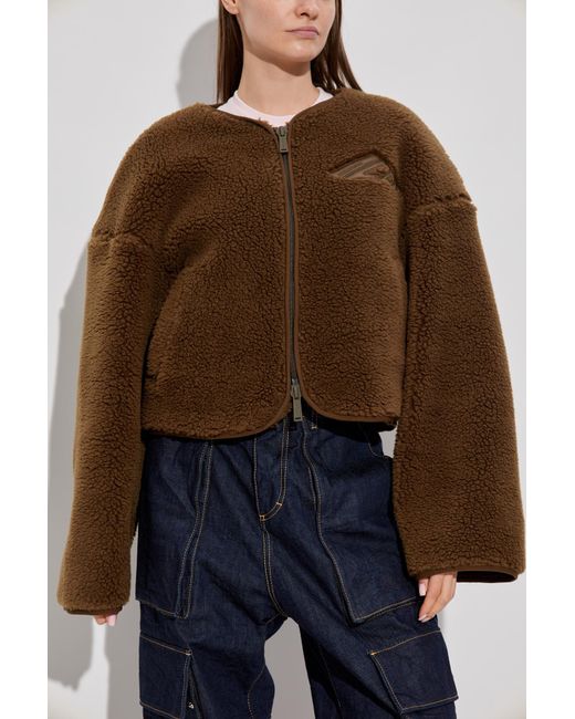 DSquared² Blue Fleece Jacket With Logo