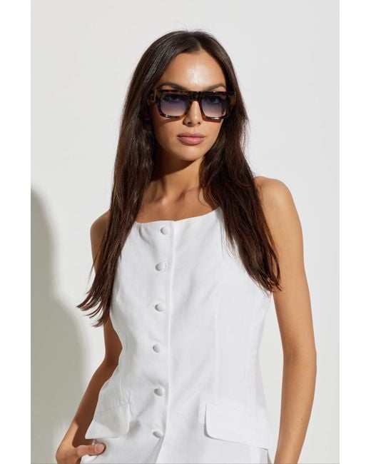 Palm Angels Brown Sunglasses