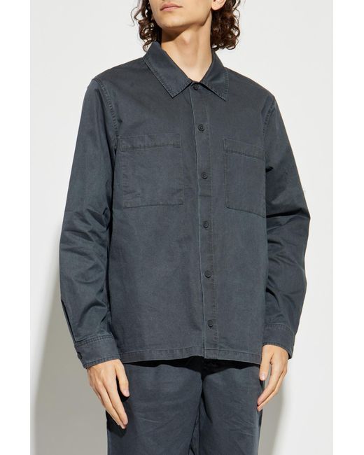 Samsøe & Samsøe Blue Shirt 'Sataka' for men