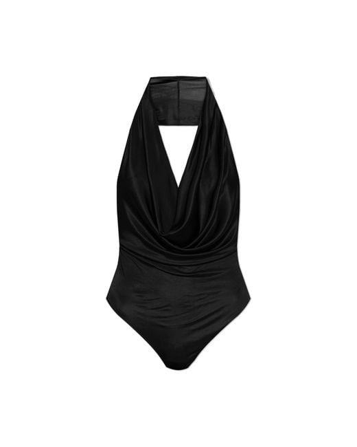 DSquared² Black Backless Bodysuit